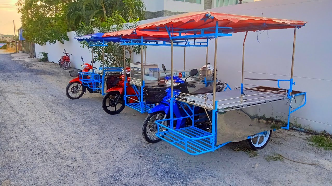 EP.14 ร้านทำรถพ่วงข้างขายของทุกชนิด สนใจติดต่อโทร0653439962 ถ.บางนา อ.บางพลี จ.สมุทรปราการ