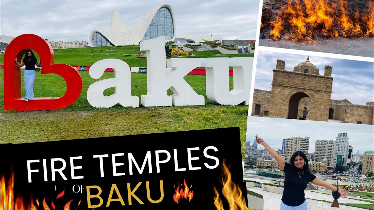 Day 3 Exploring Baku’s Fire Temples 🔥 | Yanardag, Atashgah & Heydar Aliyev Center ….. 