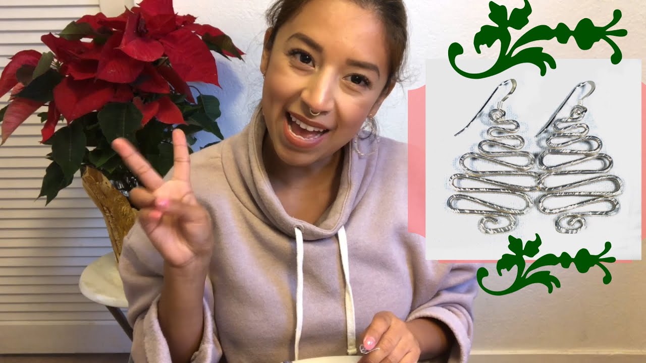 DIY EASY CHRISTMAS TREE EARRINGS | HOW TO WIRE CHRISTMAS EARRINGS | WIRE WORK JEWELRY | WIREWORK