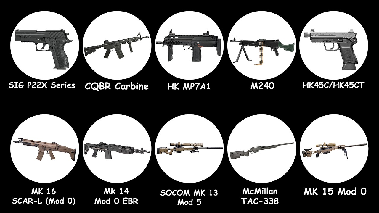 Все типы оружия спецподразделения «Морские котики»: 20 минут объяснений