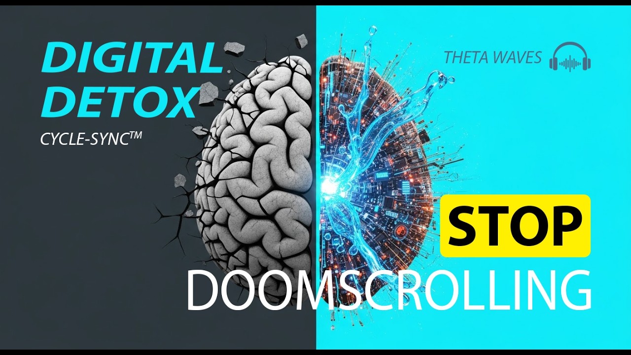 Digital Detox • Stop Doomscrolling | 100-110 Hz Theta Waves | Cycle-Sync™