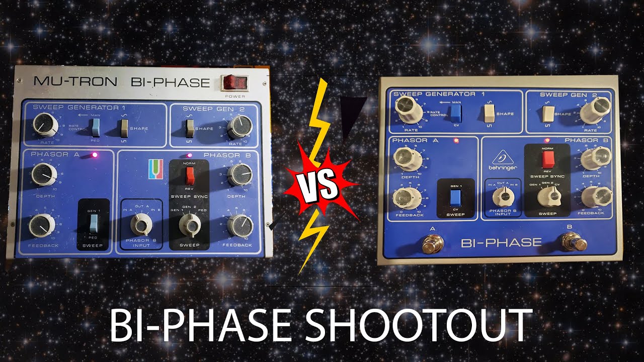 Оригинальный Mu Tron Bi-Phase против Behringer Bi-Phase (Behringer Dual-Phase)