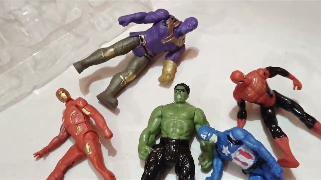 Avengers 4 Super Hero toys Unboxing Video |Spiderman#Hulk#Batman# Captain America #Thanos toys#