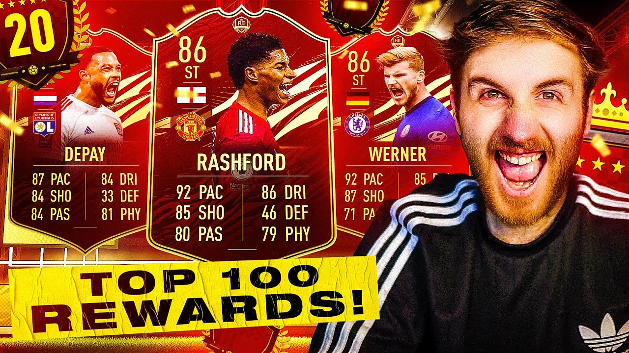 What do you get from 20th in the World FUT Champions Rewards?