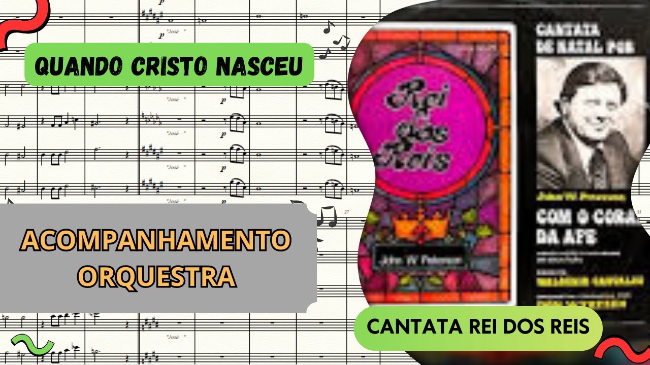 Quando Cristo Nasceu - PARTITURA (orquestra)| Cantata Rei dos Reis