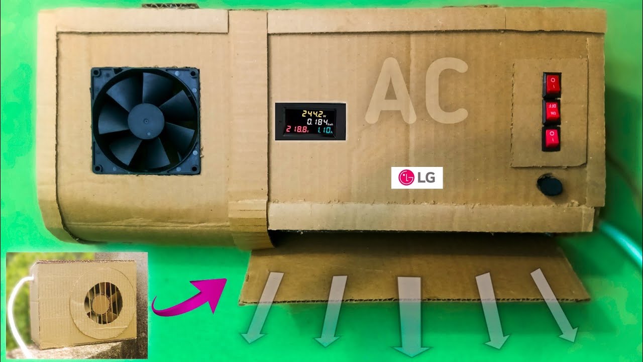 How to make AC || Smart Air Conditioner At Home || Powerful AC