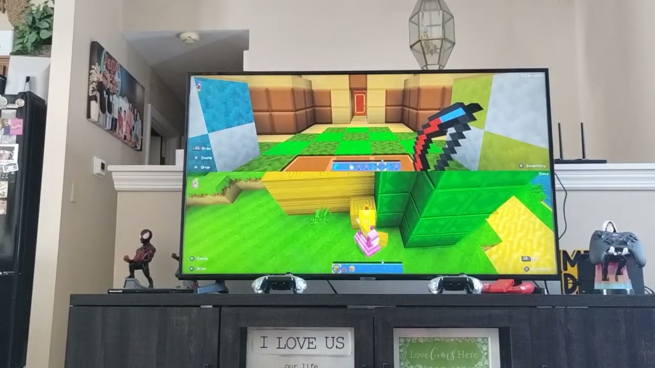 Super Mario Minecraft with Ethan and Emma 