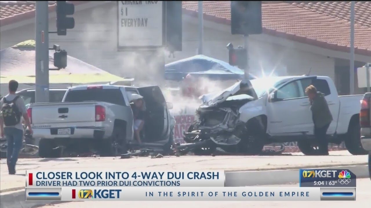 Surveillance video gives closer look into Valentine’s Day 4-way alleged DUI crash