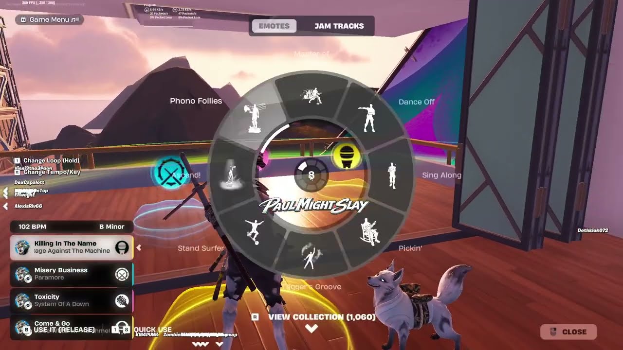 Fortnite Jam Tracks Mashups Slipknot Rage