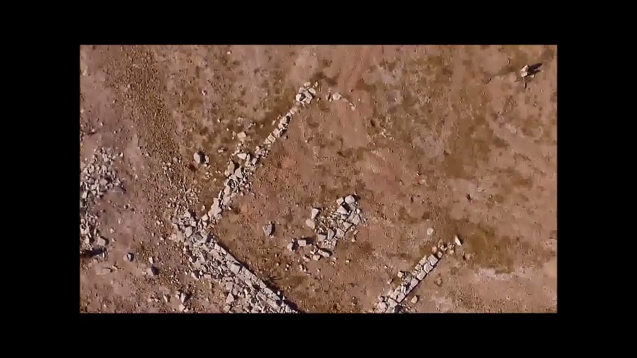 Point Venture, TX drone footage of a drought exposed cabin foundation