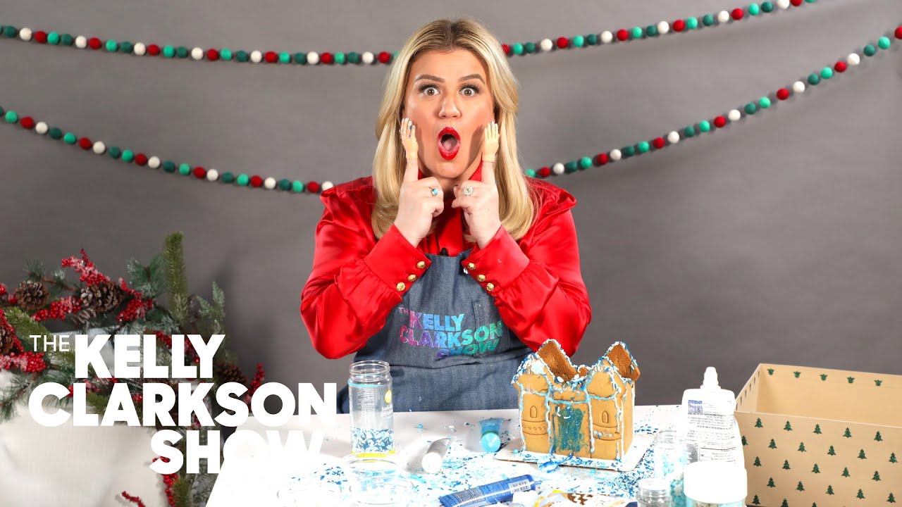 Kelly Decorates A Gingerbread House Using Only Tiny Hands | Digital Exclusive