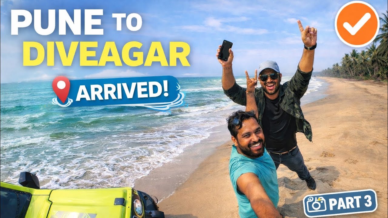 Finally Reached Diveagar! | Pune to Diveagar Road Trip Part 3