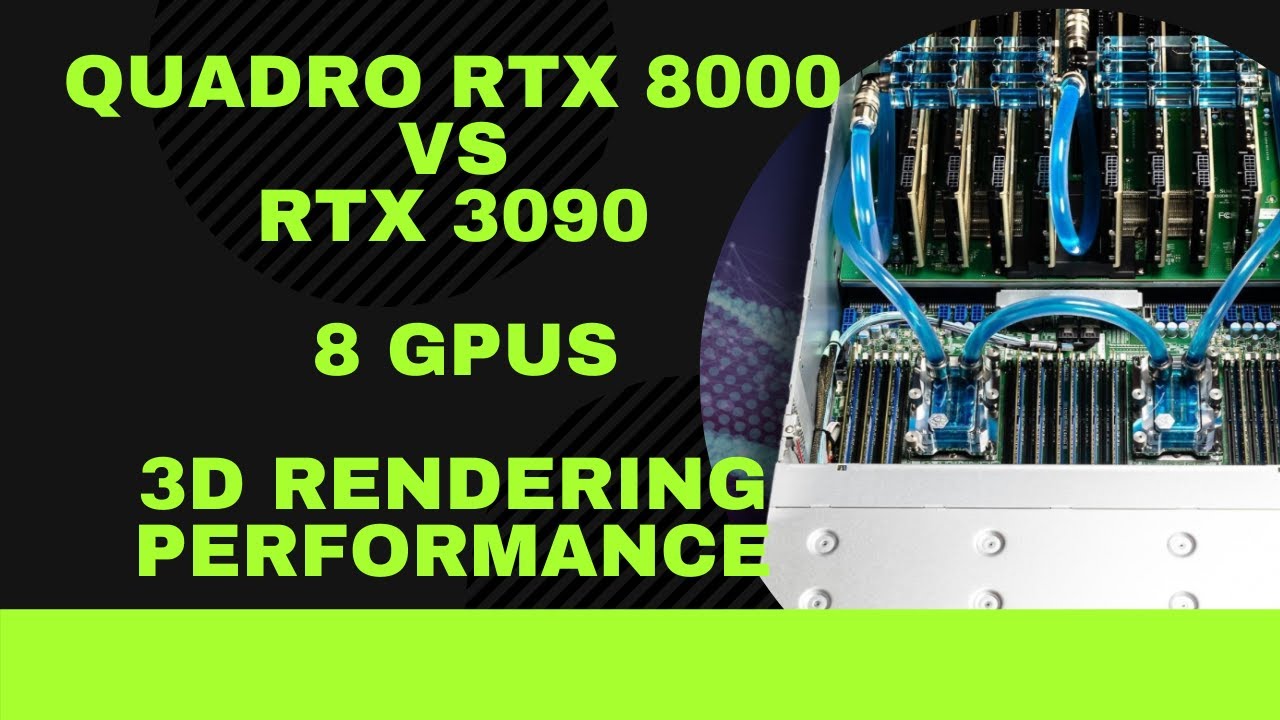NVIDIA RTX 8000 VS RTX 3090 | 8 GPU 3D Rendering performance 2020-2021 | Best GPU for Blender