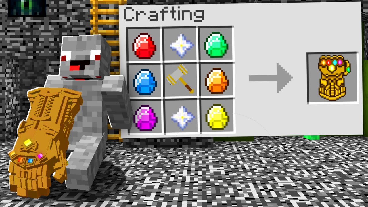 den Thanos Infinity Handschuh craften in MODS BEDWARS