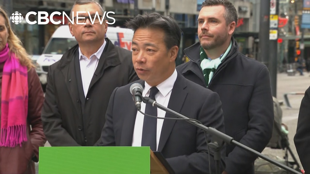 Vancouver Mayor Ken Sim speaks on plans to rehabilitate downtown’s Granville Street