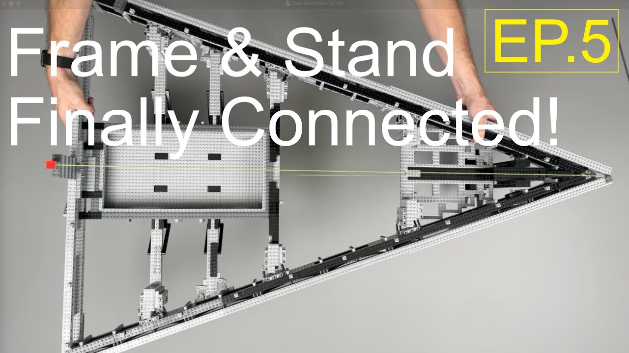 Frame & Stand Finally Connected – LEGO Star Destroyer MOC Progress - EP5
