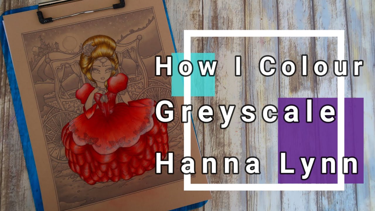 How I Colour Greyscale  -Hanna Lynn - The Dress!