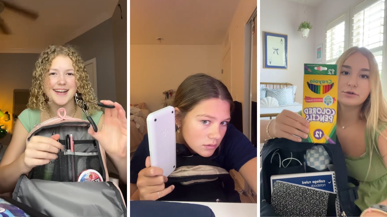 Whats in My Backpack ? | TikTok Compilation 13
