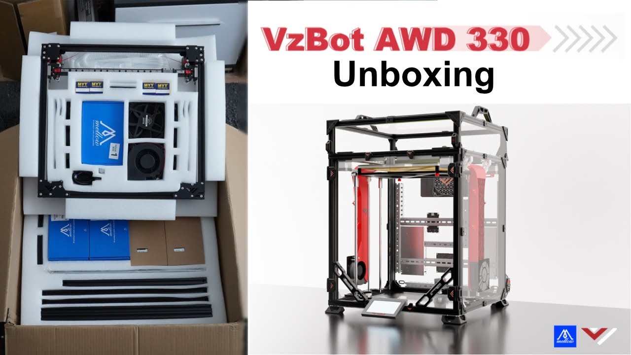 Mellow VZBot 330 AWD Kit Unboxing