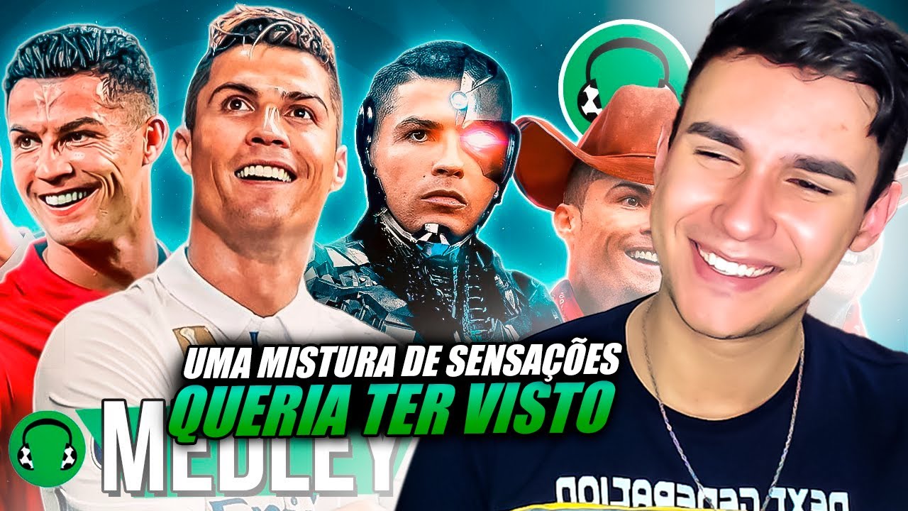 React - SUPER-MEDLEY DO CRISTIANO RONALDO | FutParódias - Especial de 10 Milhões