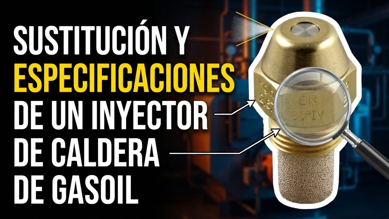 SUSTITUCION Y ESPECIFICACIONES DE UN INYECTOR DE CALDERA DE GASOIL