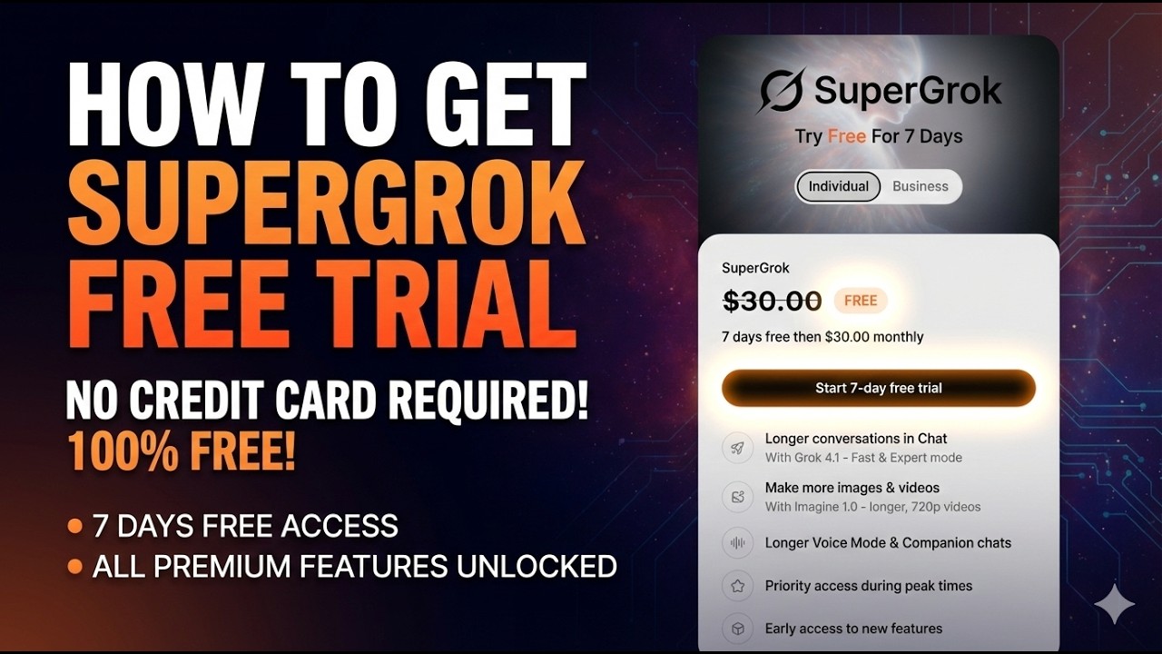 7-dniowy darmowy okres pr&oacute;bny SuperGrok &ndash; Nie masz karty kredytowej? Żaden problem! Wypr&oacute;buj Supe...