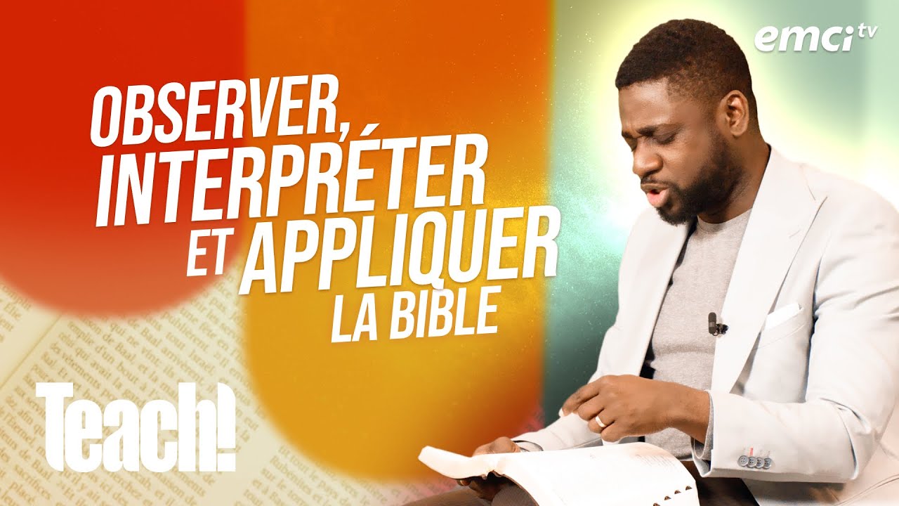 Étudier la Bible par la méthode inductive - Teach! - Athoms Mbuma