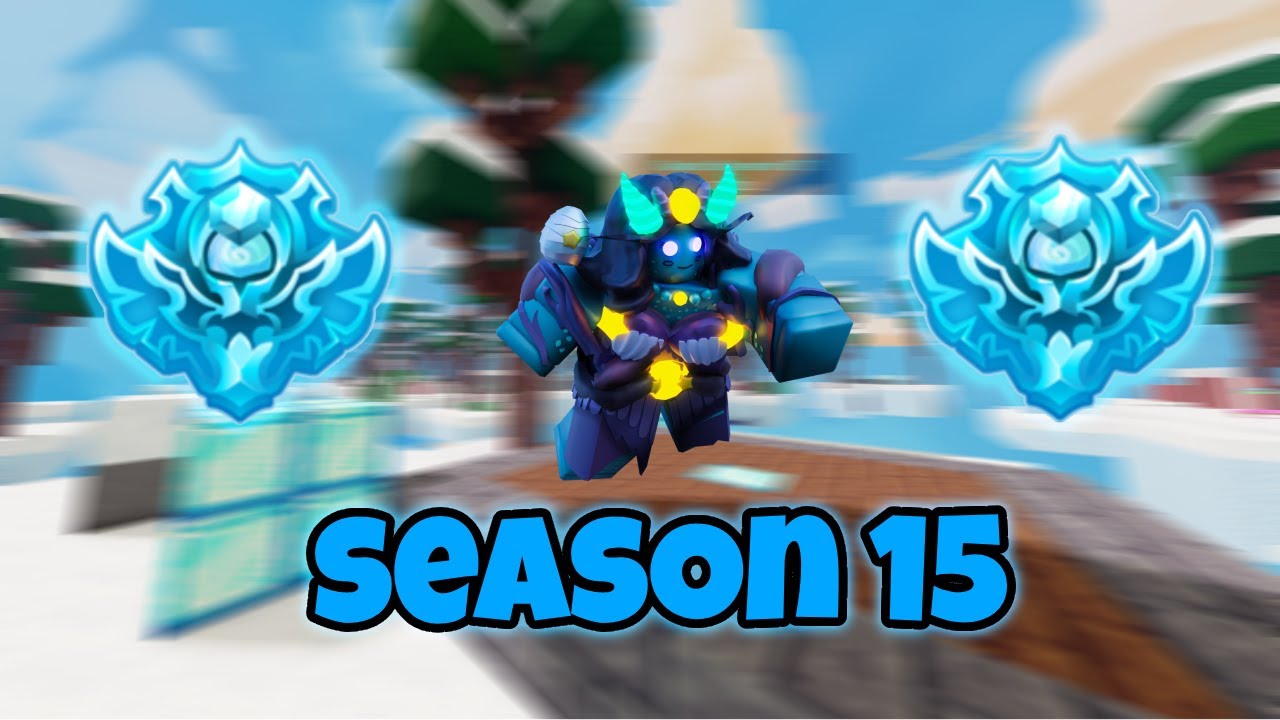 Getting *DIAMOND RANK* first day inside of Season 15...(Roblox Bedwars)