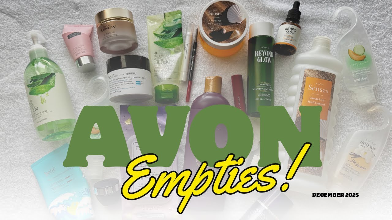 Used It Up! Avon Empties December 2025 Edition