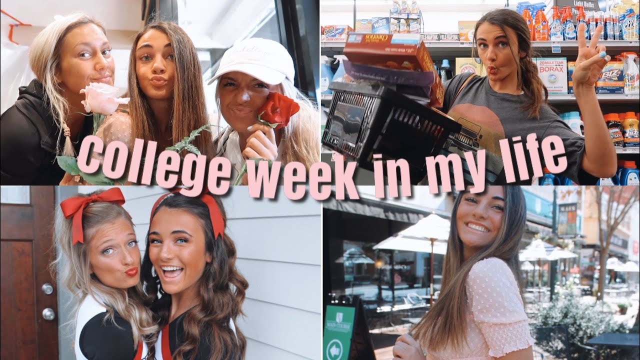 College week in my life | cheer performance, studying, valentine’s day!