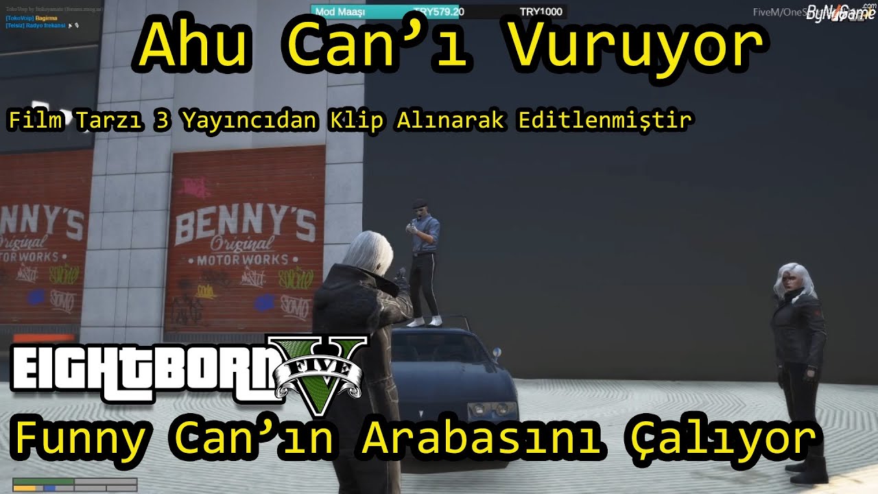 EightbornV Ahu Can'ı Vuruyor - Funny Can'ın Arabasını Çalıyor - EightbornV Film Tarzı Edit