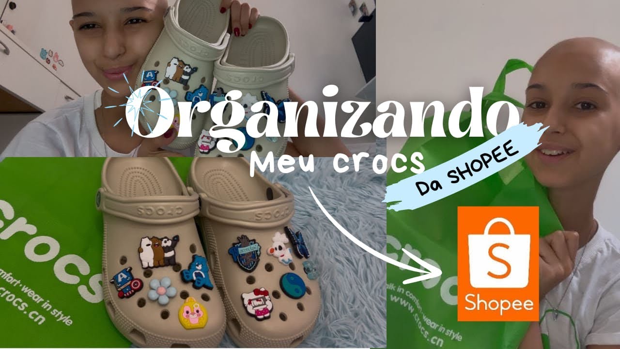 Montando meu crocs da shopee 🛍️🤍