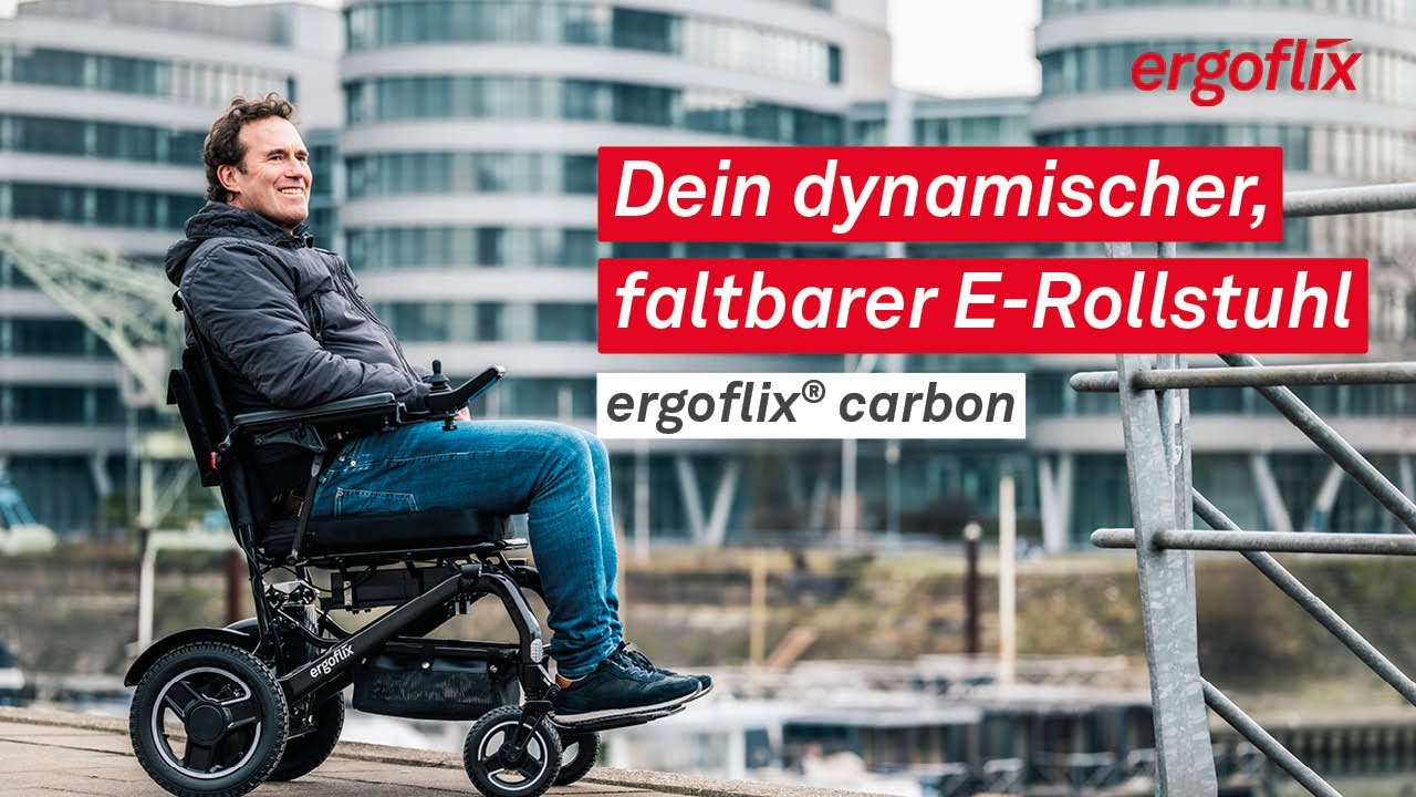 ergoflix carbon – Dein dynamischer und faltbarer E-Rollstuhl