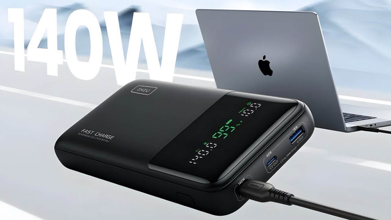 INIU B64 140W 27,000mAh Power Bank Provides Fast Charges To 3 Devices At Once!