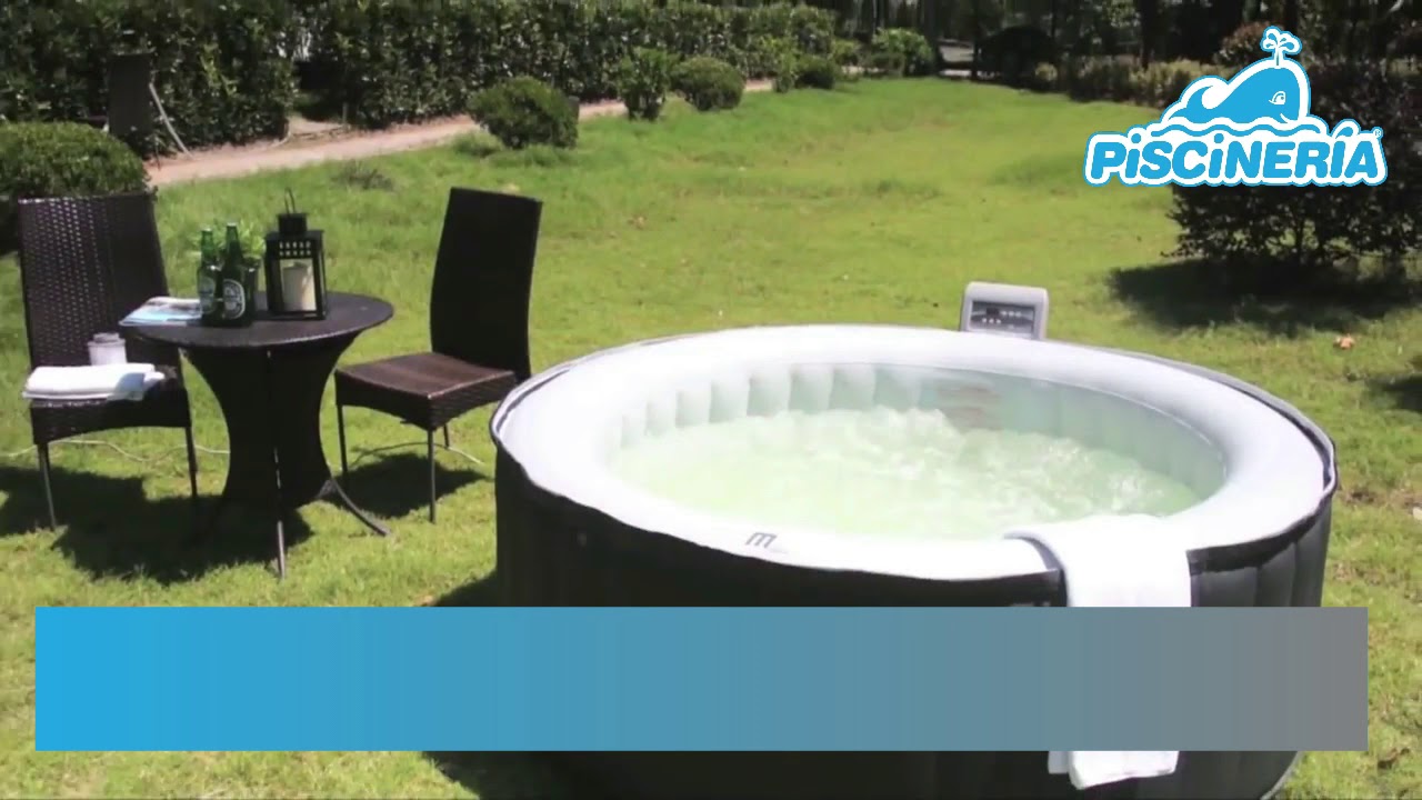 SPA JACUZZI INFLABLE AGUA CALIENTE BURBUJAS |  PISCINERIA