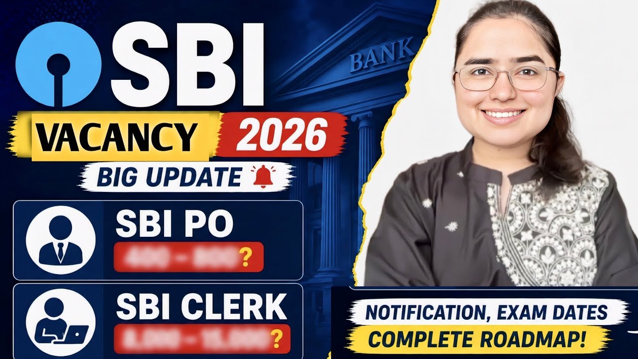 SBI Clerk 15000 Vacancy? 😳 SBI PO 2026 Full Update | By Shivani Keswani
