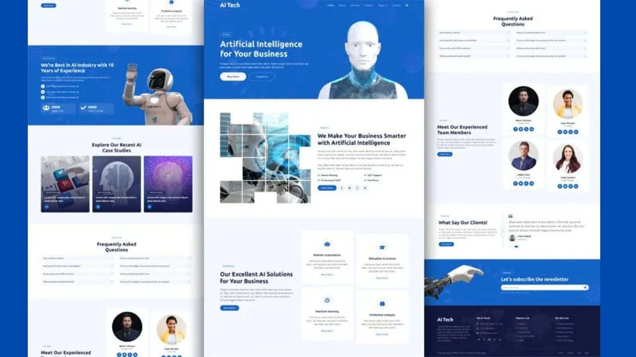 Responsive Website for AI & Robotics |HTML,CSS,JavaScript#webdesign#coding#follow #followers#website