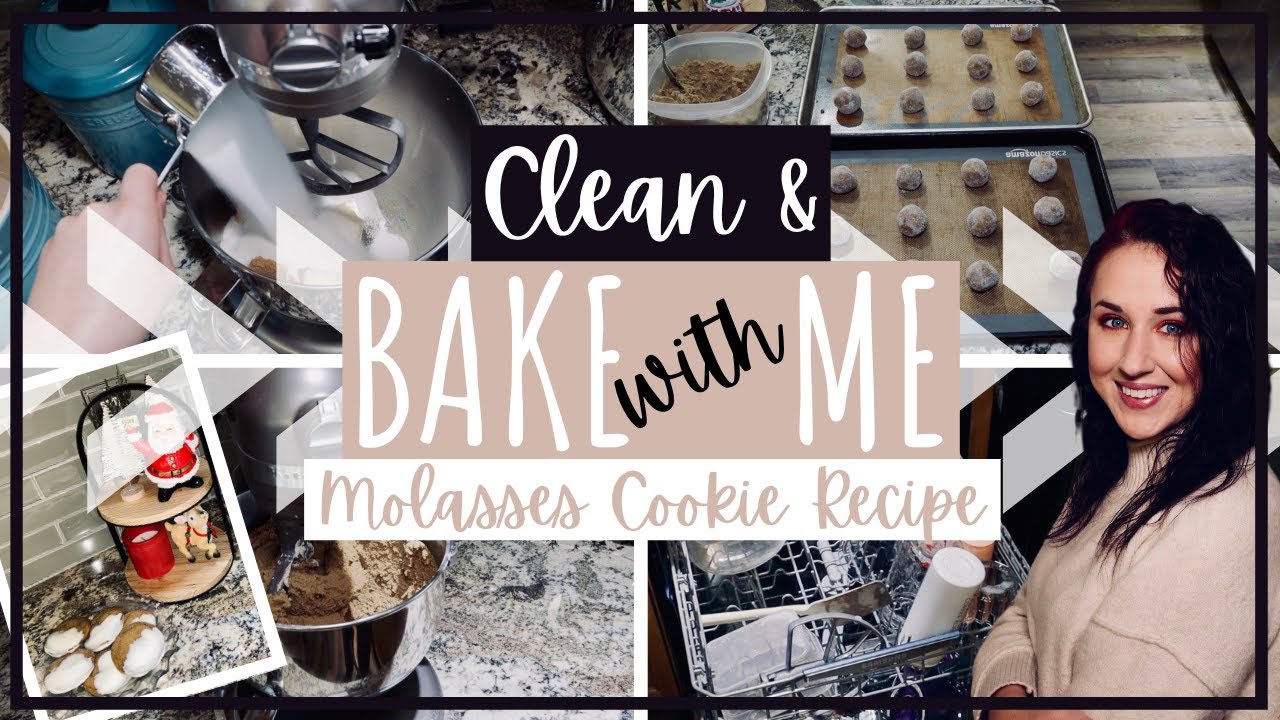 THE BEST MOLASSES COOKIES RECIPE EVER!!! | BAKE AND CLEAN WITH ME | VLOGMAS DAY 4