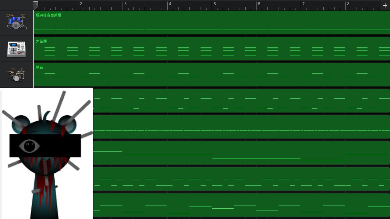 Sprunki phase 3 remastered in GarageBand!