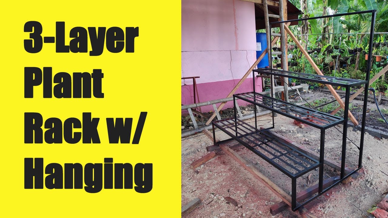 3 Layer Plant Rack With Hanging Area - Design #2