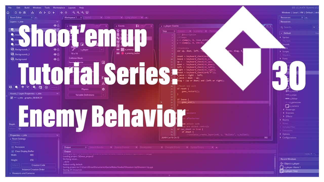 Lesson 30: Changing Enemy Behavior (just a bit)
