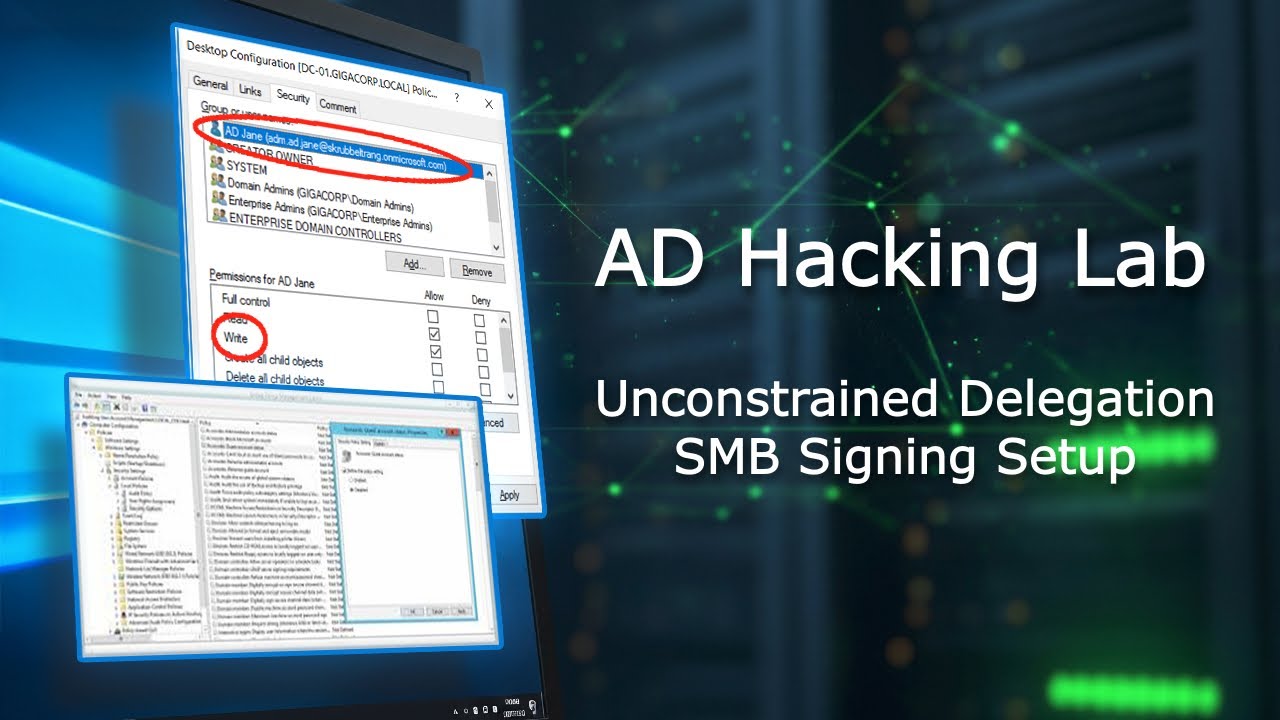 Preparing the LAB machines &ndash; Unconstrained Delegation & SMB Signing Exploitation Setup