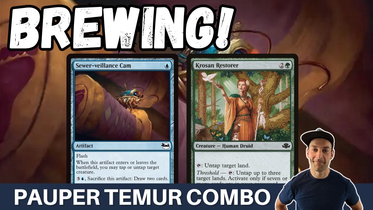 CAN THE SEWER STORM OFF? Pauper Temur Combo featuring the newest Sewer-veillance cam in action!