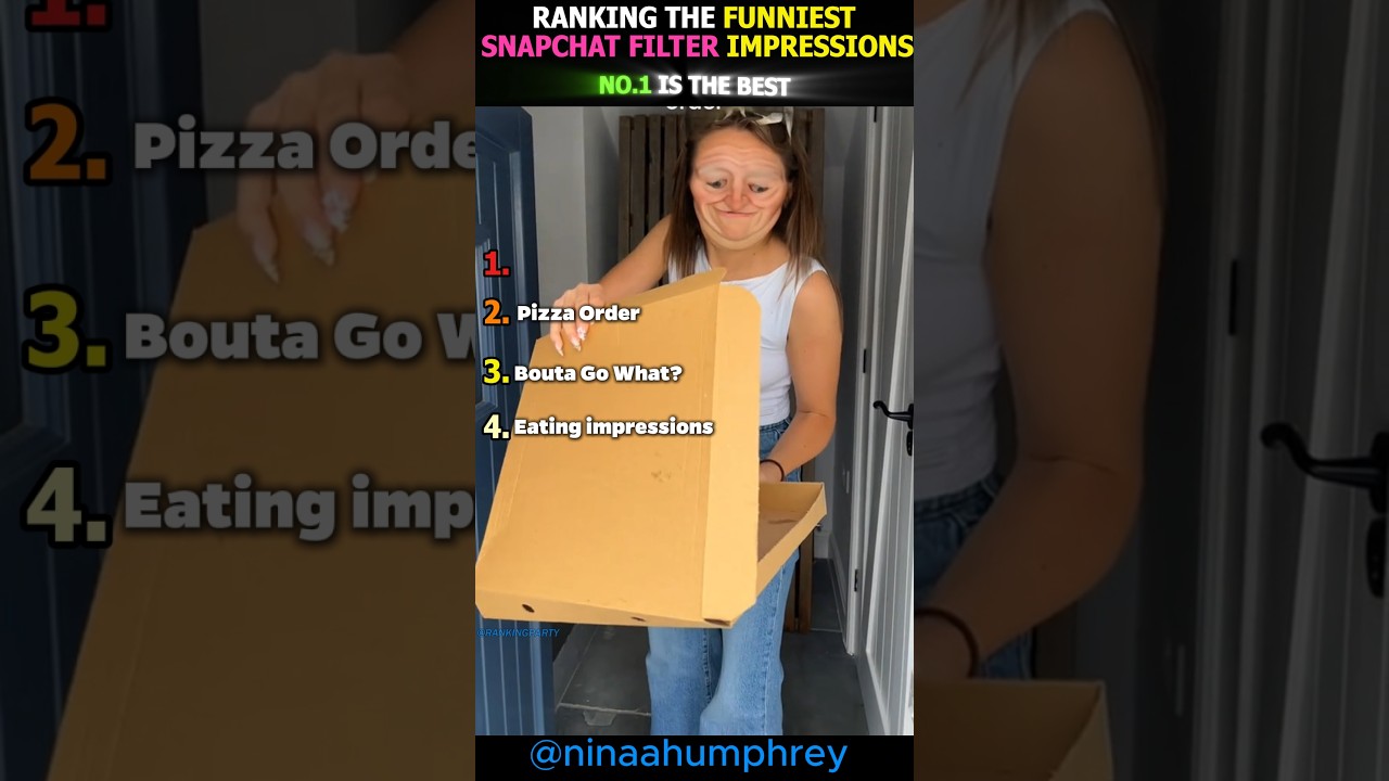 Ranking The Funniest Snapchat Filter Impressions ✨(NEW)