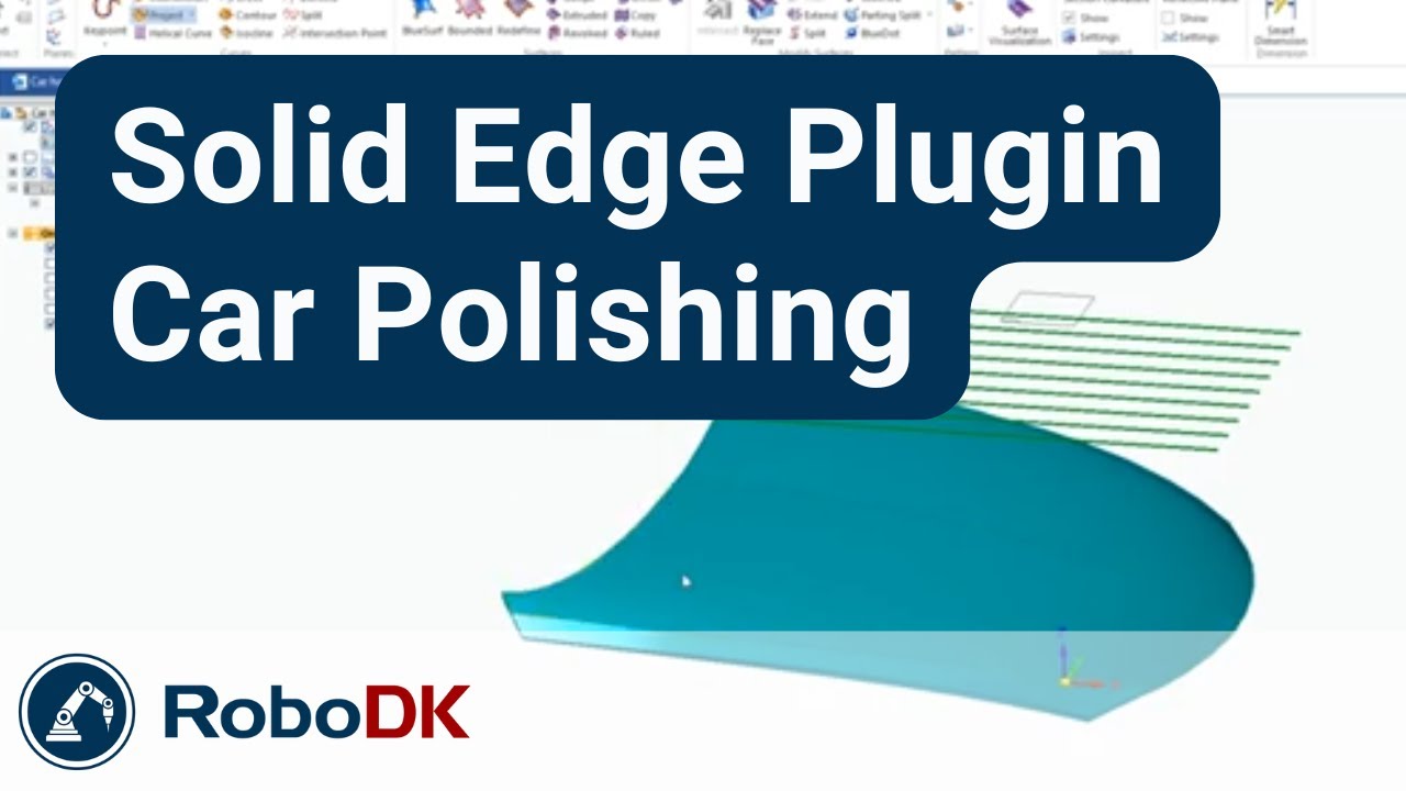 Robot programming with Solid Edge - Car Polishing