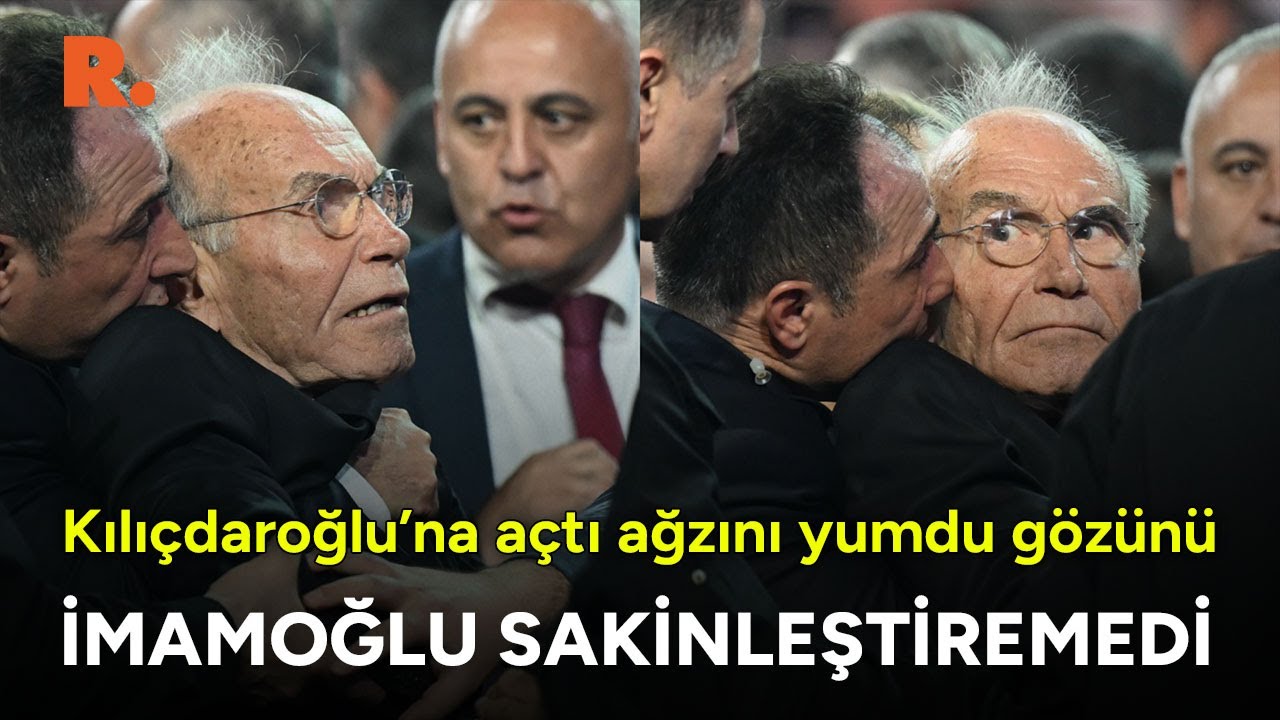 CHP Kurultayı bir anda karıştı! İmamoğlu Sabri Ergül'ü sakinleştiremedi