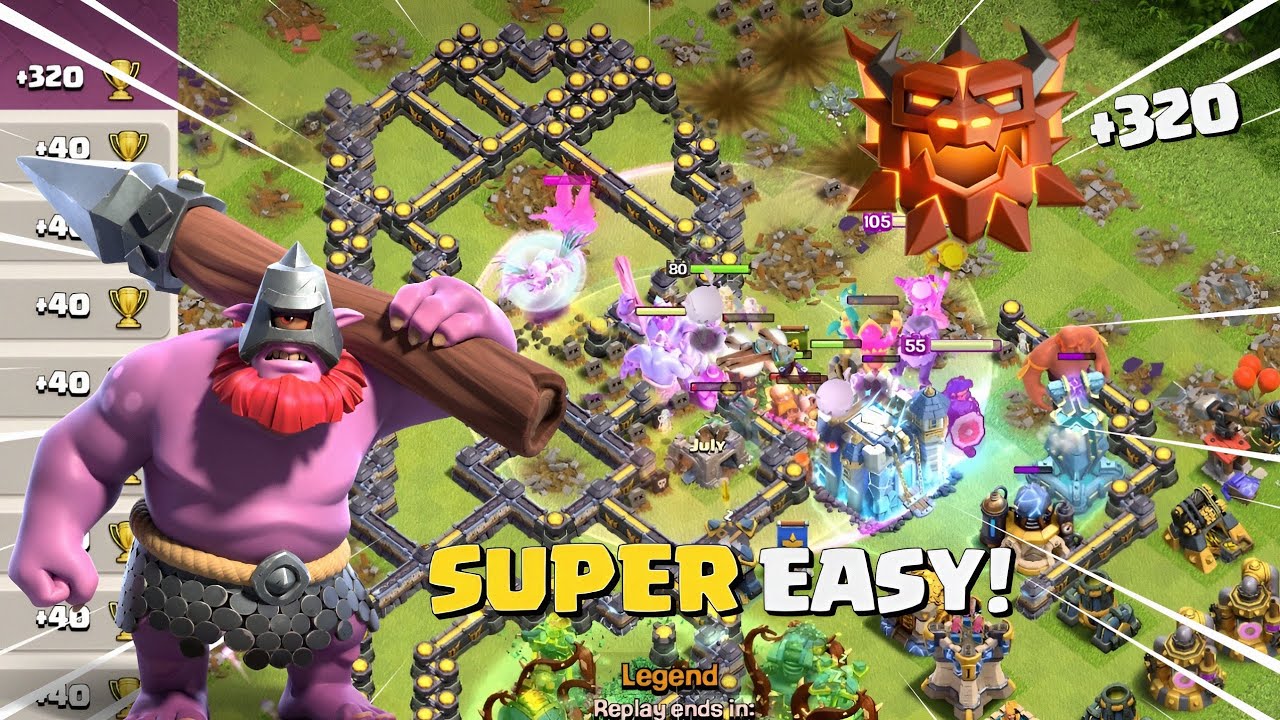 Throwers Are Dominating In Legend || Easy TH18 Legend League Attack Strategy