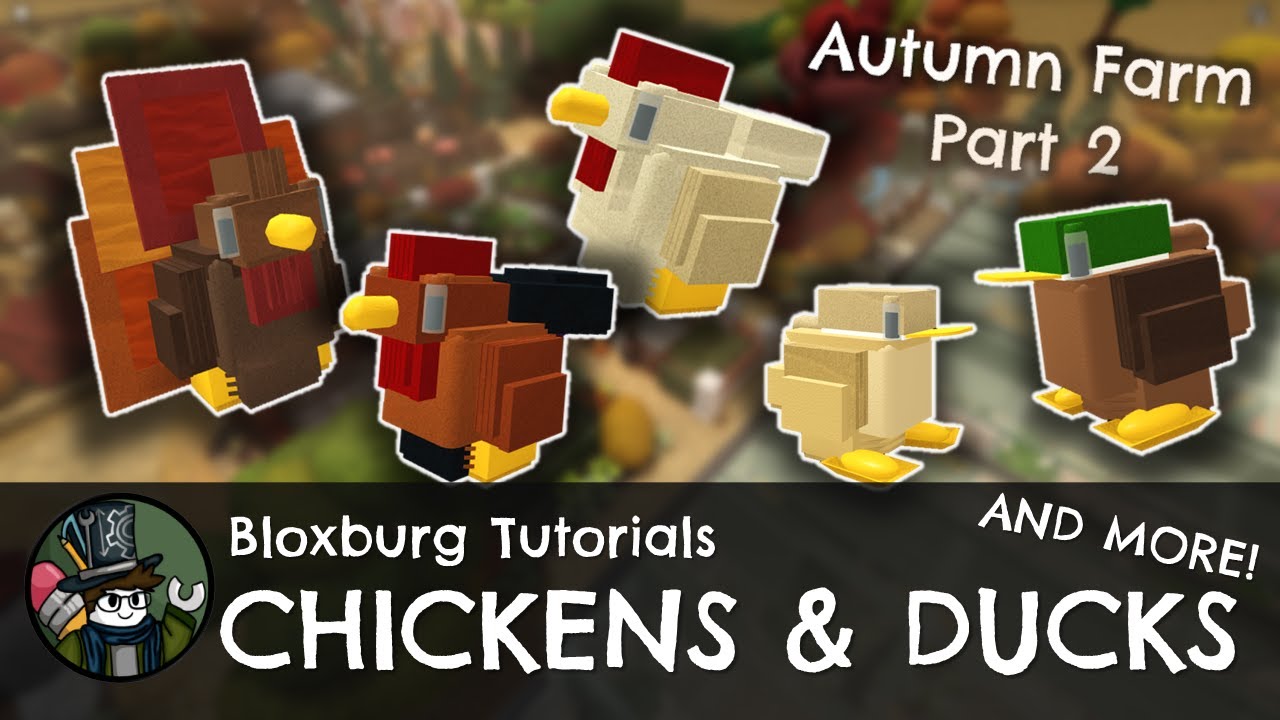 How to Make Chickens, Ducks, & Turkeys in Bloxburg! - Autumn Farm Part 2 - Bloxburg Hacks [Roblox]