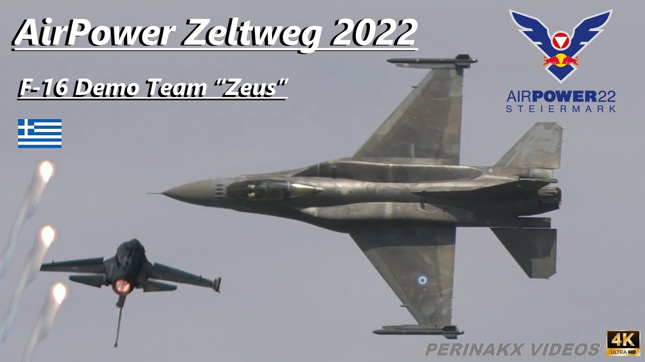 F-16 Demo Team “Zeus” ▲ Hellenic Air Force 🇬🇷 ▲ AirPower Zeltweg 2022