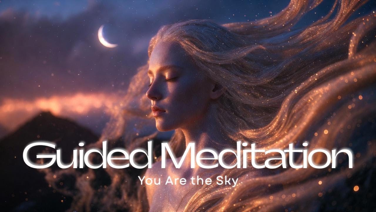 You Are the Sky | Guided Meditation for Thought Release & Mountain Peace | Female Voice | 30 Minutes